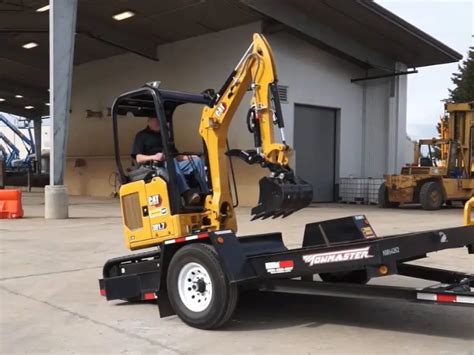 how to strap a mini excavator to a trailer|mini excavators on trailers.